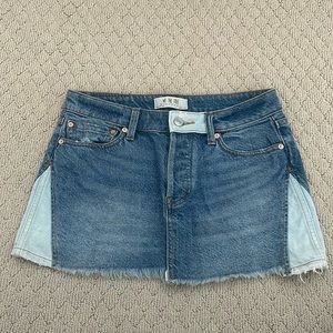 Free People two toned mini skirt